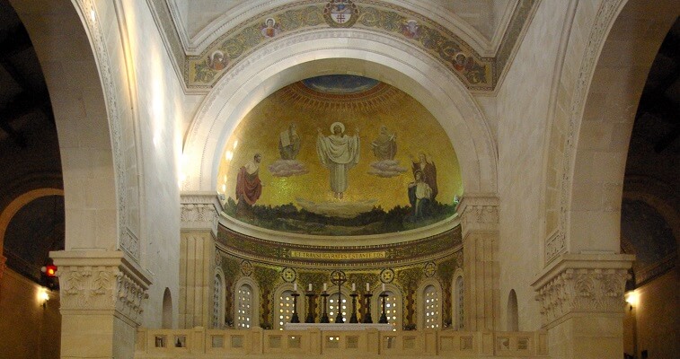 פסיפס באפסיס עליון כנסיית הר תבור באדיבות ויקיפדיה