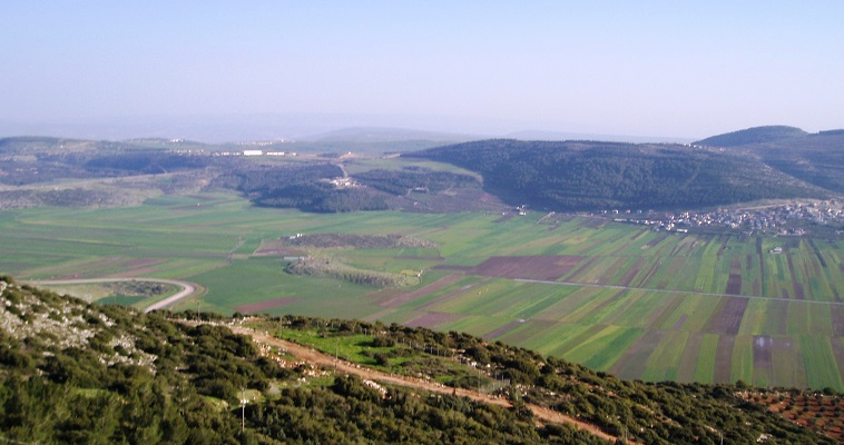 נוף מהררית אל בקעת בית נטופה גליל תחתון