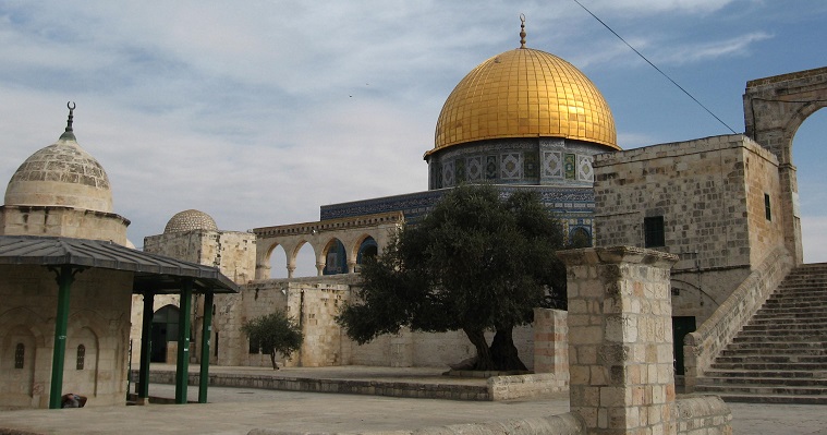 כיפת הסלע וזית הר הבית ירושלים