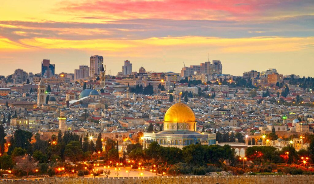 ירושלים בשקיעה